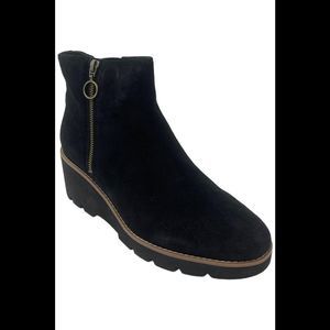 Vionic Dark Suede Ankle Boots